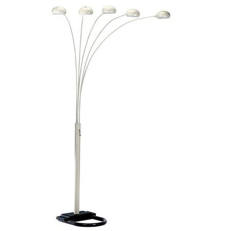 ORE FURNITURE Ore Furniture 6962WH 84 in. 5 Arms Arch Floor Lamp - White 6962WH